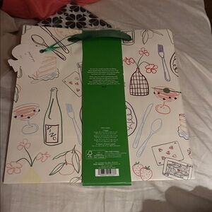 Kate Spade 2 Gift Bags and tissue paper different size and colors new